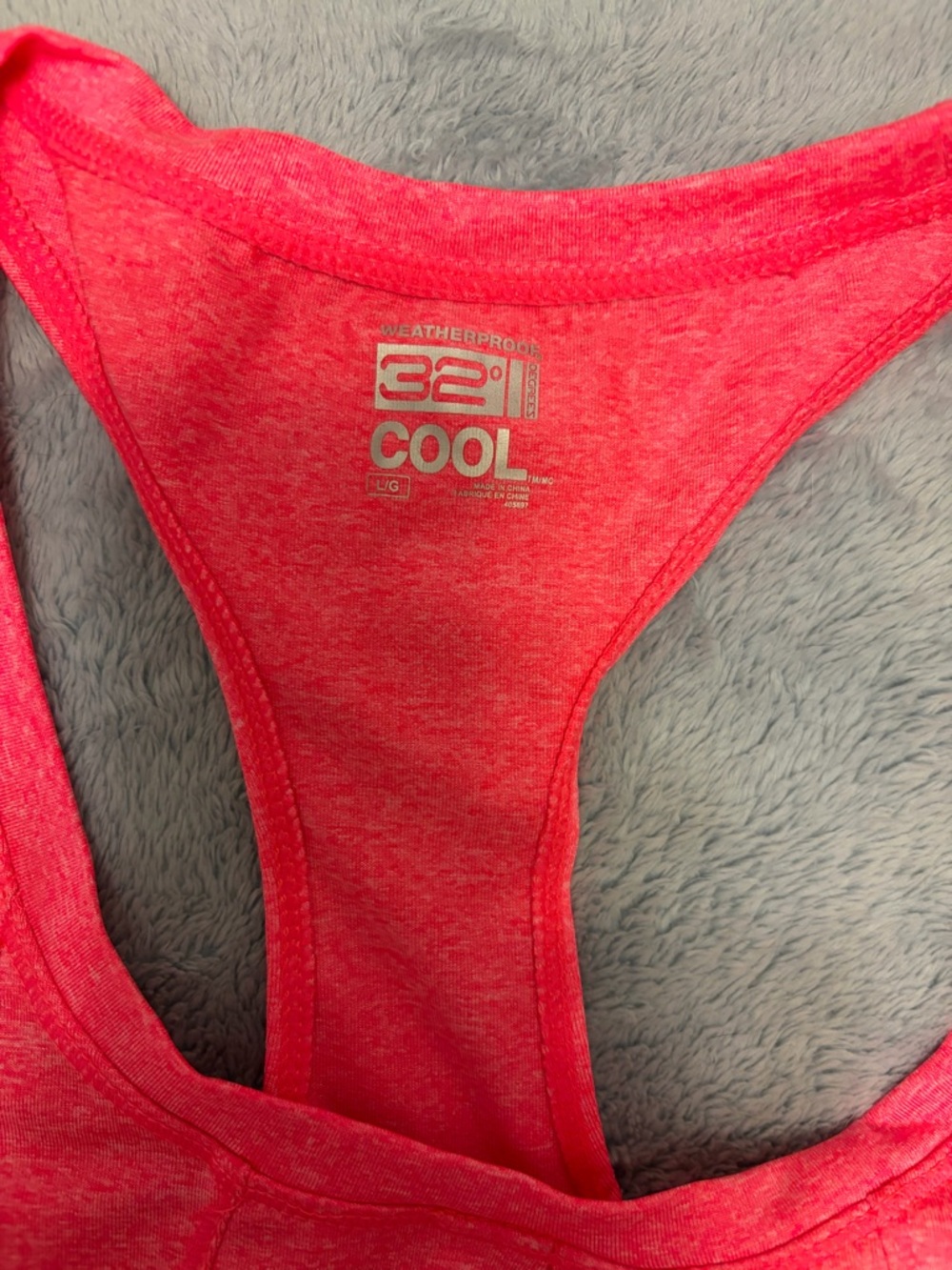 32 Degrees Pink Racerback Workout Tank - Picture 3 of 3
